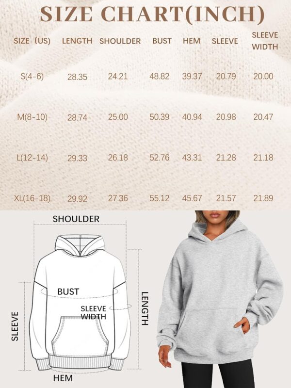 EFAN Womens Hoodies Oversized Sweatshirts Pullover Fleece Sweaters Long Sleeve Winter Fall Outfits Fashion Y2k Clothes  Clothing, Shoes & Jewelry - Image 19